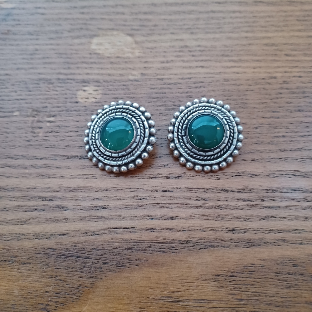 Silver earrings
